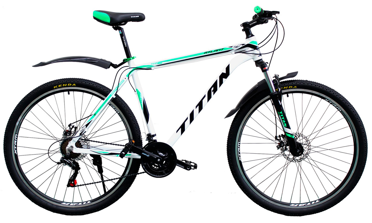 Фотография Велосипед Titan Atlant 29" (2020) 2020 Бело-зеленый